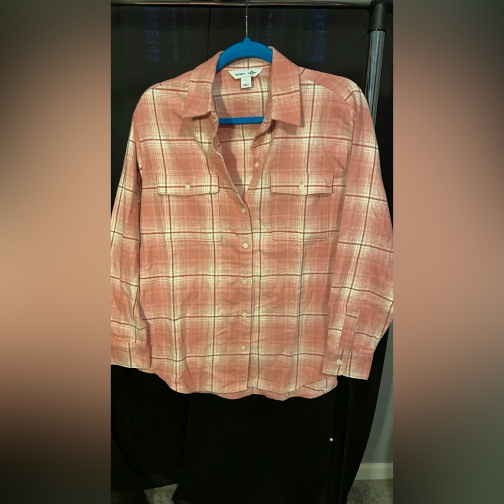 NWT Old Navy Loose Flannel Boyfriend Shirt